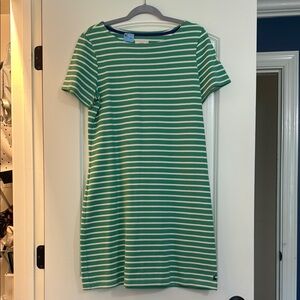 Mariners Joules Green Striped Dress